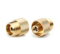 Adaptateur de recharge de Propane Réservoir de gaz d'extérieur, connecteur de poêle en laiton massif convertisseur de cuivre 1 pièce