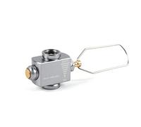 Adaptateur de recharge de réservoir de carburant isobutane/butane Lindal Valve Shifter Gas Saver Plus Adaptateur de réchaud de camping avec fonction d'aération