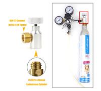 Adaptateur de recharge de Soda CO2, connecteur régulateur de gaz, cylindre de réservoir de Soda, brassage à domicile d'aquarium Tr21-4 à W21.8-14, nouveau modèle Only 5 Gaskets
