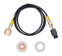 Adaptateur de recharge de soda pour bouteille de CO2, connecteur de recharge sans fil de CO2 avec tuyau de 60 pouces et valve CGA320, adaptateur en acier inoxydable pour machine à (Tuyau haute