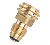 Adaptateur de recharge en laiton jaune pour réservoirs de propane | Pour une installation rapide sans outil, installation facile, gain de temps, assemblage sans tracas pour les utilisateurs
