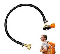 Adaptateur de recharge pour bidon avec réservoir léger, raccord de gaz polyvalent | Gonflage fiable, adaptateur de recharge portable avec valve sûre pour camping, pique-nique, randonnée, barbecue