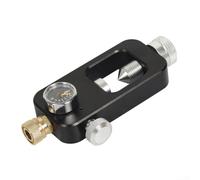 Adaptateur de recharge pour réservoir de plongée avec jauge et tuyau pour bouteille d'oxygène conçu pour la sécurité et l'efficacité (jaune (noir cadran psi))