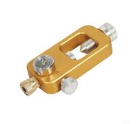 Adaptateur de recharge pour réservoir de plongée G5/8 en aluminium avec connecteur 8 mm Verrouillage à pression européen pour (cadran jaune (PSI) Jaune, jauge à bille et interface de tuyau de 50 cm