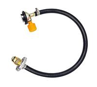 Adaptateur De Rechargement De Propane avec Soupape - Tuyau d'Extension pour Bouteille de Gaz avec Robinet d'Arrêt | Connecteur Haute Pression pour De Gaz De Camping Bouteille Grill