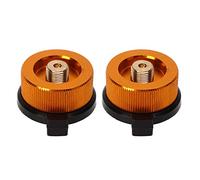 Adaptateur de Réchaud de Camping Arrêt Automatique Nylon Cuivre Alliage d'Aluminium Adaptateur Portable Léger pour Camping en Plein Air Randonnée Sac à Dos 2 Pièces