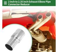 Adaptateur De Réducteur Concentrique De Tuyau Échappement De Mandrin Adaptateur Tuyauterie Tuyau Échappement Voiture 2" Od À 2,35" Od 5" Longueur 201 Acier Inoxydable Ton Argenté