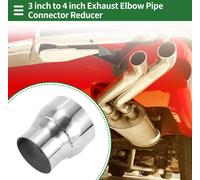 Adaptateur De Réduction Concentrique De Tuyau D'Échappement De Mandrin Adaptateur Tuyauterie Tuyau Échappement Voiture 3" Od À 4" Od 4" Longueur T304 Acier Inoxydable Ton Argenté