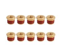 Adaptateur de réduction du tuyau en laiton 10pcs 1/2 pouce npt mâle à 1/4 pouce npt femelle scelling scellés en caoutchouc fuite pour les applications de vapeur à gaz d'huile d'eau