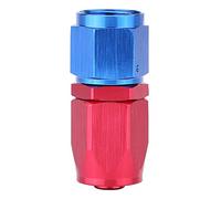 Adaptateur de Refroidisseur D'huile, Raccord Pivotant d'extrémité de Tuyau de Carburant AN8, Couleur Bleu Rouge anodisé, Aluminium de Haute qualité, Combinaison Durable, Tube de
