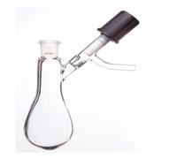 Adaptateur de régulation de débit sous vide, Bouteille de réaction, Valve en PTFE sous vide poussé, flacon verre borosilicaté, équipement laboratoire 25 à 1000mL(500mL-F901500H)