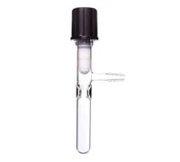 Adaptateur de régulation de débit sous vide, Bouteille de stockage en verre Borosilicate F58, paroi lourde, Valve à vide poussé, équipement laboratoire PTFE, 5-350mL(25mL-F580825)