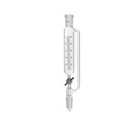 Adaptateur de régulation de débit sous vide, Entonnoir goutte à pression constante en verre Borosilicate LH-223, échelle 10-500mL, Valve PTFE(LH-223-101)