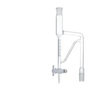 Adaptateur de régulation de débit sous vide, Joint volatil 24/29 avec valve de commutation en PTFE, flacon verre borosilicaté moins 1 5 à 10 ml(5ml)