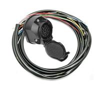 Adaptateur de remorque à 13 broches, prise de remorque, rallonge de remorque, adaptateur 13 broches, pour voiture, camion et attelage de remorque, adaptateur (2 m)