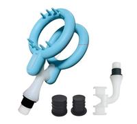 Adaptateur de remplacement de tête de masseur de Fascia, sensation de silicone doux, tête de masseur portative avec vibration à double anneau(GM-37mm1.46in Circle)