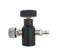 Adaptateur de remplissage de CO2 marche/arrêt à distance avec jauge 1.5k/2k/3k/5kpi du tuyau à distance de la bobine du fabricant, filetages d'entrée G1/2-14(2 holes-5Kpsi gauge)