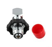 Adaptateur de remplissage de cylindre de plongée pour DIN vers valve d'étrier permettant des recharges de cylindre pratiques avec transition sécurisée de la valve