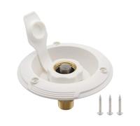 Adaptateur de remplissage d'eau douce surdimensionné pour campeurs - Noyaux en laiton - Coque en ABS avec design anti-fuite pour une utilisation en extérieur - Adaptateur d'entrée d'eau en laiton ABS