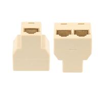 Adaptateur de réseau Ethernet, répartiteur RJ 45, 1 à 2 prises, connecteur à 3 Ports, câble de séparation, fiche modulaire pour ordinateur portable
