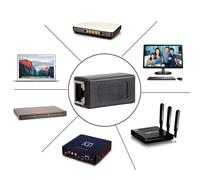 Adaptateur de réseau RJ45 à Double passage, coupleur droit, connexion Ethernet LAN, adapté à la Transmission par ordinateur