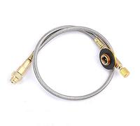 Adaptateur de réservoir de carburant de camping en plein air pour réchaud de camping/randonnée, adaptateur de gaz butane (tube d'extension de réservoir de gaz plat)