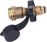 Adaptateur de réservoir de gaz, adaptateur de recharge de propane, adaptateur de réservoir de gaz en laiton, adaptateur de propane avec dispositif de sécurité, coupleur de réservoir de propane, adapta
