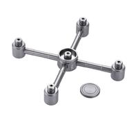 Adaptateur De Réservoir De Gaz De Camping En Plein Air, Multi-Sorties, Connecteur De Réservoir D'air En Alliage D'aluminium, 5 Têtes De Conversion, Convertisseur De Four