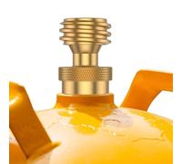 Adaptateur de réservoir de propane - Convertisseur de propane en laiton 0,5 kg - Adaptateur portable compact pour cylindre de propane