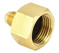 Adaptateur de Réservoir de Réfrigérant en Laiton R134A, Adaptateur de Raccord R32 W21 vers 1/4SAE Adaptateur de Réfrigérant de Climatisation Adaptateur de Pompe à Vide Accessoire de Climatisation, par