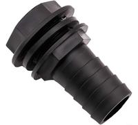Adaptateur de réservoir d'eau de 1,9 cm pour BSP avec joint en caoutchouc, connecteur de robinet en polypropylène pour IBC ou trop-plein de citerne, raccord d'irrigation de jardin pour récolte d'eau