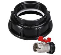 Adaptateur de réservoir d'eau | Raccord de réservoir IBC en laiton IBC | Connecteur du réservir d'eau Adaptateur de contrefaçon de soupape de vidange pour le connecteur de tuyau de jardin Remplacez l