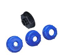 Adaptateur de réservoir IBC 60mm, connecteur de robinet d'eau à filetage grossier, raccords de remplacement de Valve de jardin et de maison, 1/2 pouces, 3/4 pouces, 1 pouce (Color : Blue, Size : 1''