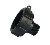 Adaptateur de réservoir IBC Connecteur de robinet de tuyau en plastique S60X6 Capuchon fileté grossier à 1 "Adaptateur de robinet de bout d'eau pour vanne IBC Ton