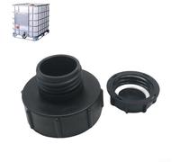 Adaptateur de réservoir IBC étanche avec couvercle de connexion sécurisée pour filetage S100 x 8 vers S60 x 6 (A)