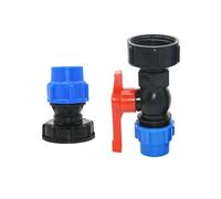 Adaptateur de réservoir IBC S60 x 25mm 32mm, connecteur de Tube PE, raccords de robinet d'eau DN20 25, raccord de tuyau en plastique for l'irrigation agricole 1 pièce(25mm)