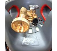 Adaptateur de réservoir LPG DISH - 3/4" et filetage à droite de 21,8 mm - Pour bouteilles GasBank avec double valve - Remplissage légal