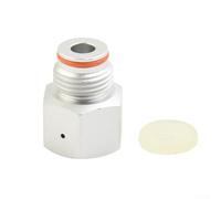 Adaptateur de réservoir pour régulateur de cylindre d'aquarium Conversion de filetage extérieur G1/2 vers filetage interne TR21/4 avec joint d'étanchéité (argenté)