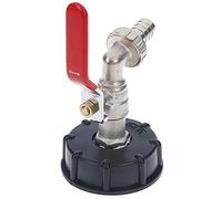 Adaptateur De RéServoir,Robinet Cuve Capuchon de réservoir S60X6 pour fer en laiton Tap 1/2 "Vanne de remplacement 60mm Fil grossier à 13 mm Connecteurs d'eau de jardin Adaptateur de drainage