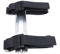 Adaptateur de réservoir simple en aluminium léger pour cylindre de plongée de 12 L avec sangles en nylon, réglable pour support de montage à aile BCD, design de collier pour un ajustement sûr