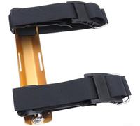 Adaptateur de réservoir simple en aluminium léger pour cylindre de plongée de 12 L avec sangles en nylon, réglable pour support de montage à aile BCD, design de collier pour un ajustement sûr, (doré)