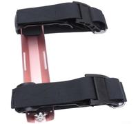 Adaptateur de réservoir simple en aluminium pour aile BCD, accessoire de plongée compact avec sangles et collier en nylon, compatible avec 12 L, rouge (doré)