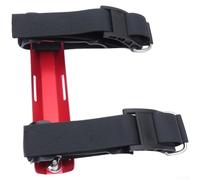 Adaptateur de réservoir unique STA compatible avec BCD Wing utilisant des sangles en aluminium et nylon résistantes à la corrosion (rouge)