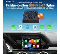 Adaptateur de rétrofit sans fil CarPlay Android Auto pour Mercedes Benz A B C E CLA GLA GLK ML NTG 4.5 et navigation AirPlay NTG4.5 Not suitable for Crafter etc and Vito