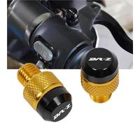 Adaptateur de rétroviseur Accessoires Moto CNC Bouchons De Rétroviseur Vis Boulons Cache-vis pour Suzuki DRZ 125 250 400E 400 SM DRZ400SM DR-Z(Yellow)