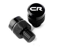 Adaptateur de rétroviseur Bouchons De Rétroviseurs M10*1,25, Vis Et Accessoires pour Motos pour H-Onda CR80R, CR85R, CR125R, CR250R, CR 80R, 85R, 125R, 250R 500R(Nero)