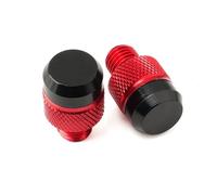 Adaptateur de rétroviseur Couvercle De Bouchon Vis Rétroviseur en Alliage, 10MM, Accessoires Moto pour H-Onda MSX125 pour GROM 2013 2014 2015 2016-2025(Rosso)