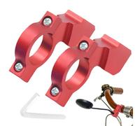Adaptateur De Rétroviseur De Moto - Support De Montage Universel En D'aluminium, Système De Fixation De Rétroviseur En Deux Pièces, Conception De Support Anti-secousse Haute Résistance | Utili