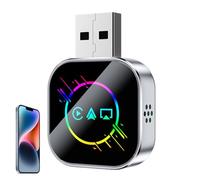 Adaptateur de rétroviseur de voiture Bildschirm - Plug & Play Konverter 4,3x3x1cm Aus Metall + - Drahtlose Spiegelung Auf Auto Display Für Pendeln, Long Strecken, Stadtfahrten, Musikstreaming, Anrufe