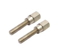 Adaptateur de rétroviseur for moto et scooter, allonger et rehausser, M8 8 mm vers 6 mm, filetage mâle/femelle M6, pas à droite(2pcs)